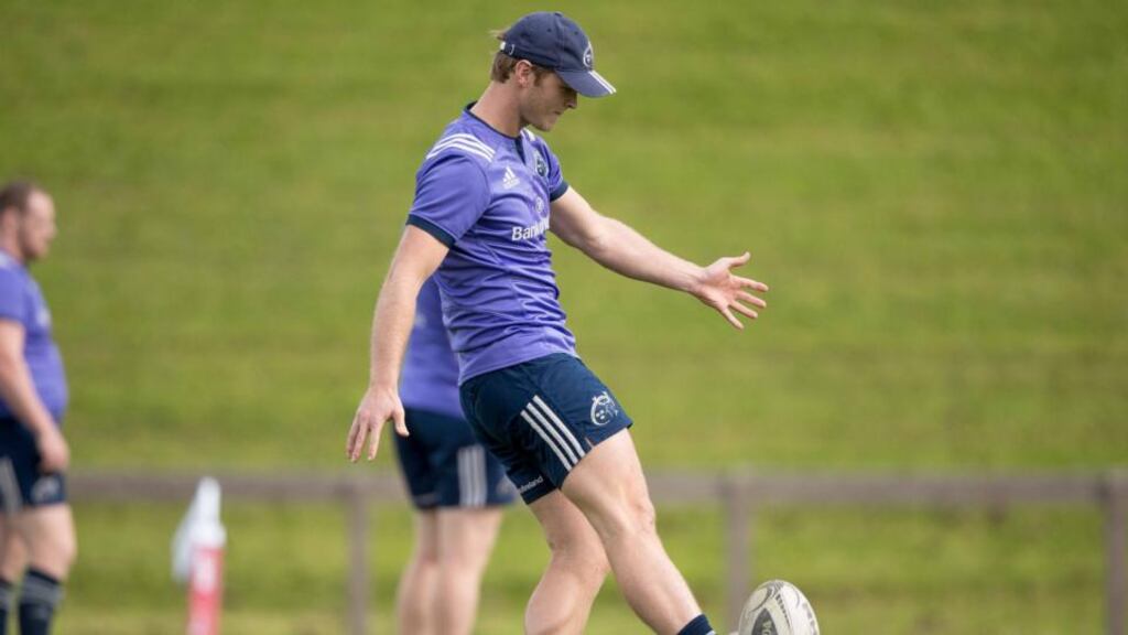 Munster’s Tyler Blyendaal in training ahead of their Pro12 clash with Edinburgh. Photo: Morgan Treacy/Inpho