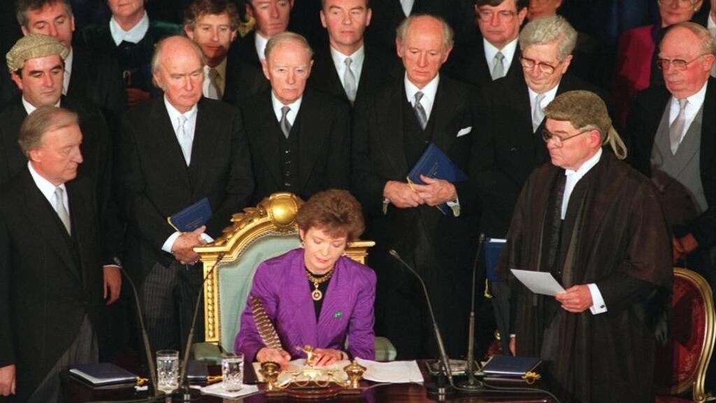 November 7th marks 25 years since Mary Robinson was elected the first female president