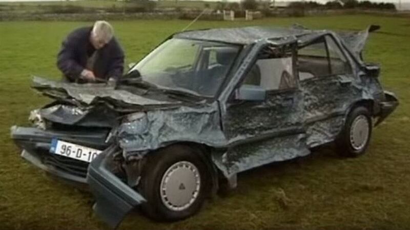 Raffle car: Edd China’s first TV job was wrecking the Rover in Father Ted