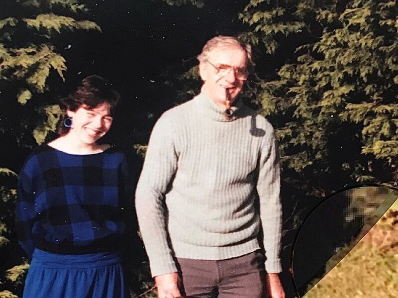 Geraldine and her father.