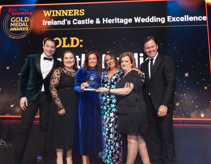 Castle Leslie Estate – winner of Ireland’s castle and heritage wedding excellence: Annemarie Greenan, Yeonne McMorrow. Photograph: Paul Sherwood