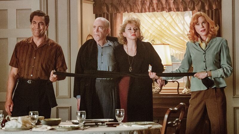 Javier Bardem, JK Simmons, Nina Arianda and Nicole Kidman in Being the Ricardos