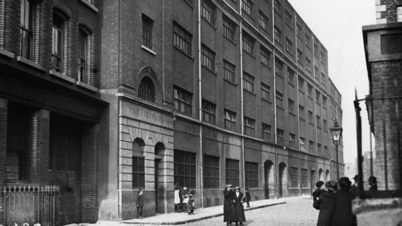 Jacob’s Biscuit factory in Dublin at the time of the Easter Rising. Photograph: Topical Press Agency/Getty Images