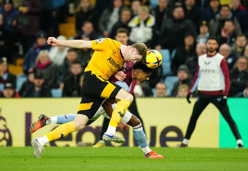 Nathan Collins went close to adding his name to the scoresheet with a header. Photograph: David Davies/PA