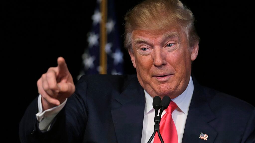 Presidential candidate Donald Trump claimed Ted Cruz “stole” the Republican caucuses and accused him of “fraud”. Photograph: Charles Krupa/AP Photo