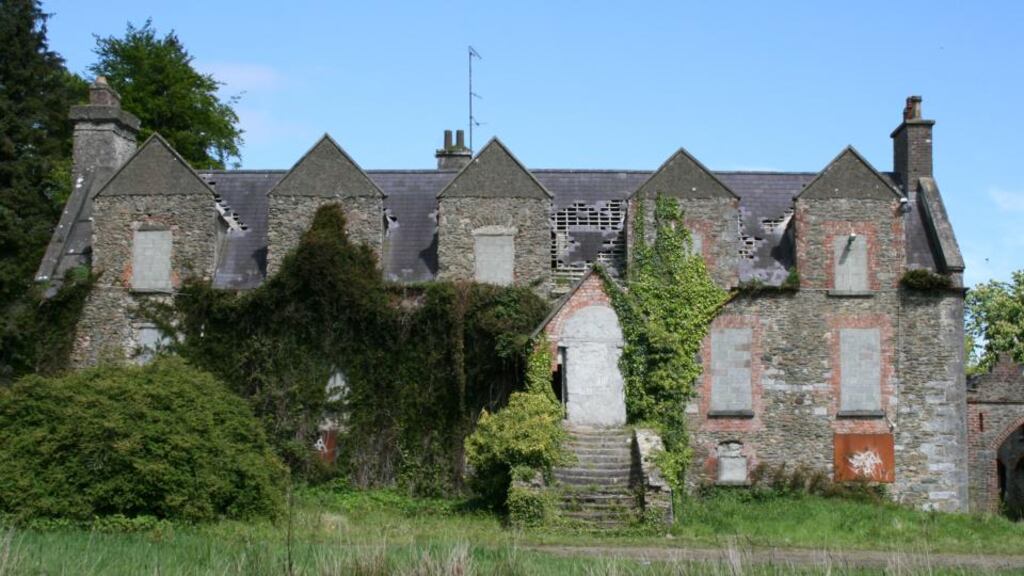 The remains of Carstown House, a rare example of a 17th-century manor house. The five dormer windows in the attic were added later. Photographs: Fergal McGirl