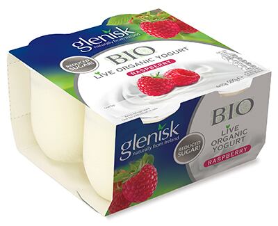 Glenisk says there is just 2.5g of added sugar in each 125g pot, which can be considered good as it is just over half a teaspoon
