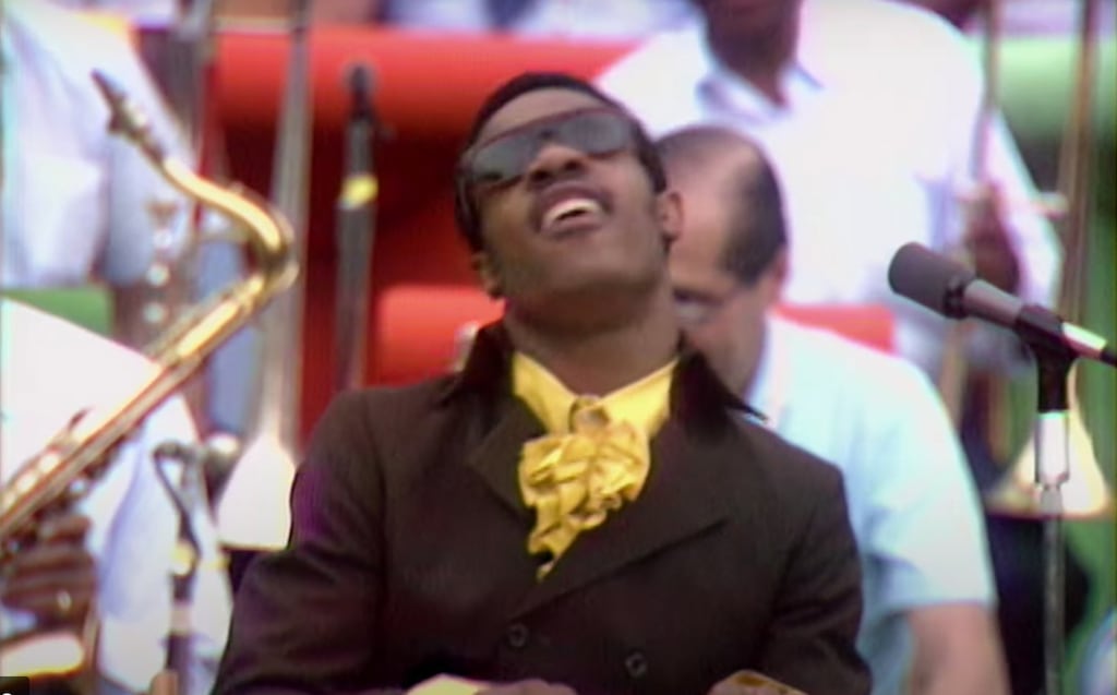 Stevie Wonder performs at the Harlem Cultural Festival in the summer of 1969