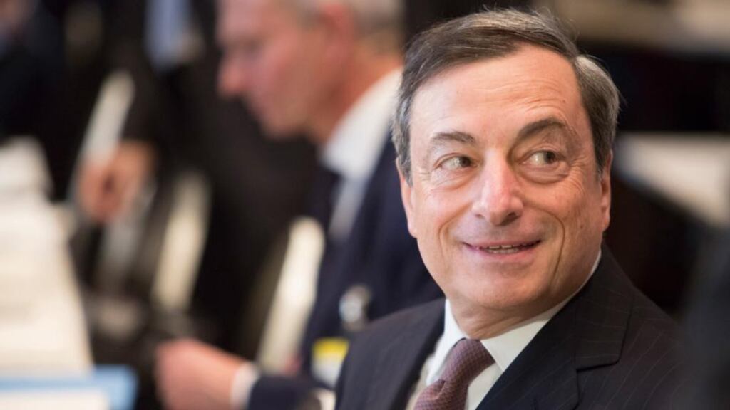 After European Central Bank president Mario Draghi promised last Friday to use whatever means necessary to raise inflation, investors bet that the ECB would soon unveil new measures, possibly including government bond purchases. Photograph: Martin Leissl/Bloomberg