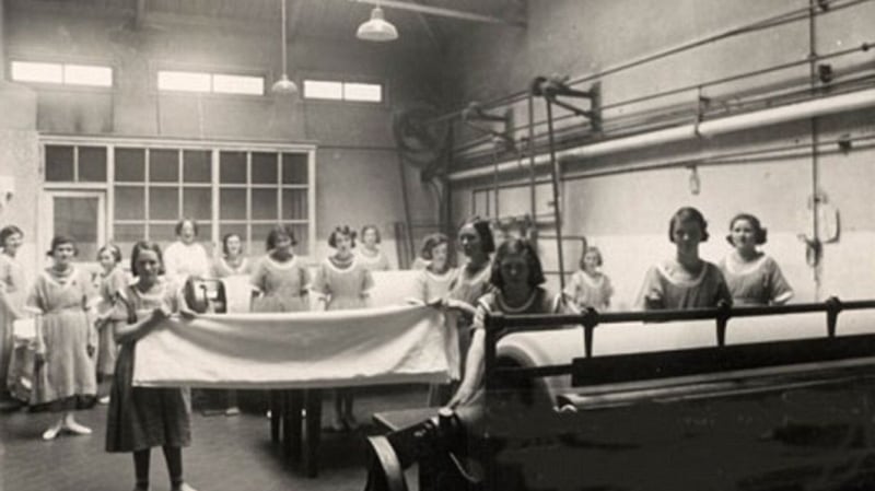A photograph believed to be of an unnamed Magdalene laundry. Provenance of photograph unknown