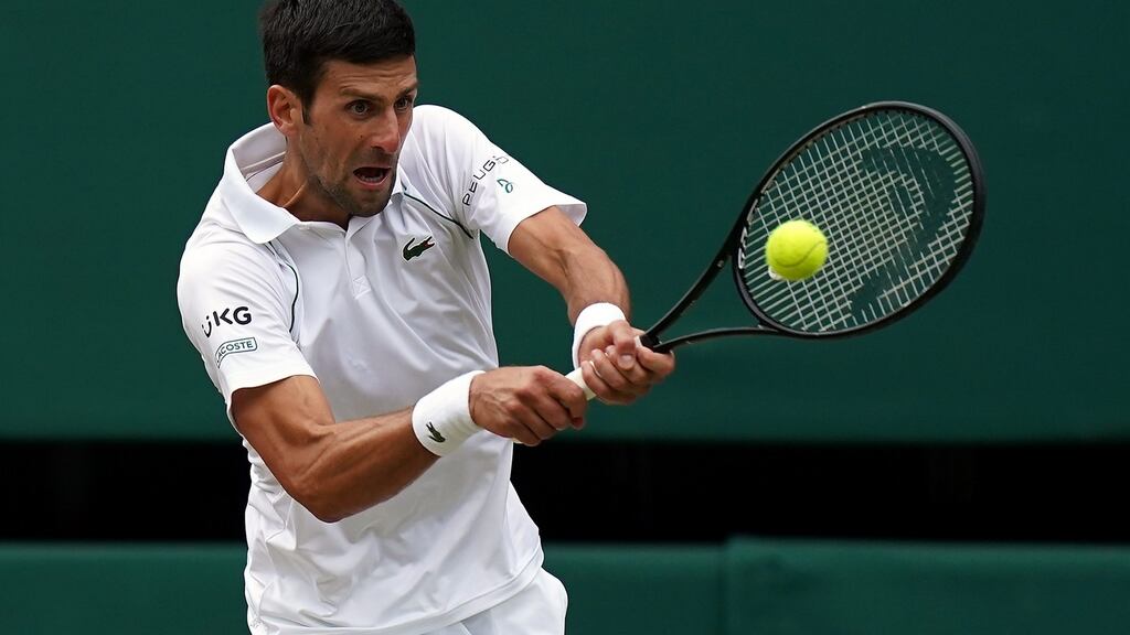Novak Djokovic has previously spoken out against taking a Covid-19 vaccine. Photo: Adam Davy/PA Wire