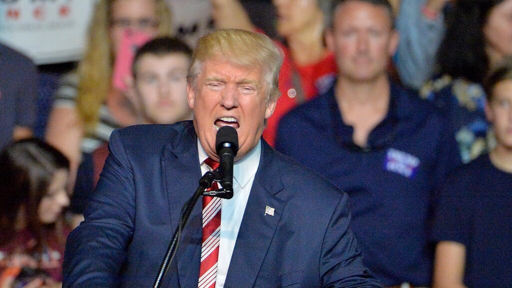 Republican presidential nominee Donald Trump – the clubhouse bore. Photograph: Sara D Davis/Getty Images