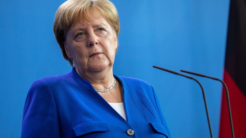 Chancellor Angela Merkel: facing an economic crisis. Photograph: Omer Messinger/Getty Images
