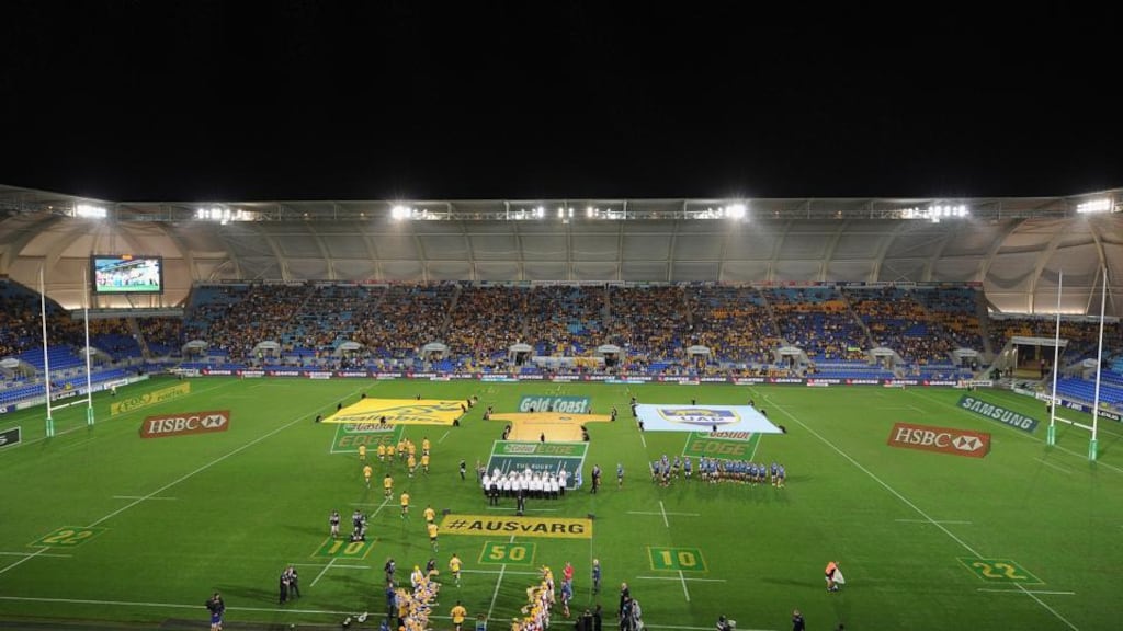 Just 14,000 fans turned up to see The Rugby Championship match between Australian and Argentina on the Gold Coast in Australia last weekend. Photograph: Matt Roberts/Getty Images