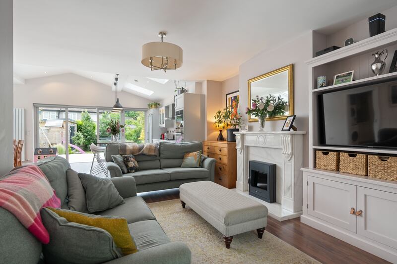 Family room in the open-plan space