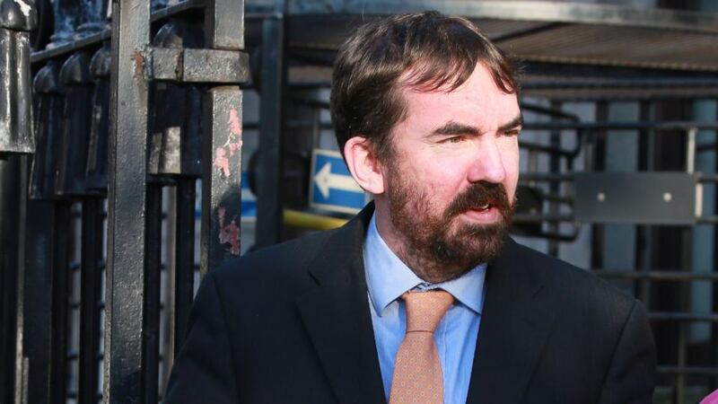 Lorcan Roche Kelly, husband of the late Sylvia Roche Kelly, pictured leaving the Four Courts after a High Court action for damages. Photograph: Courts Collins