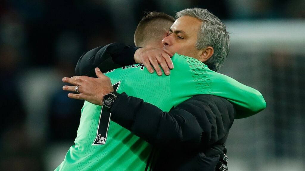 Jose Mourinho will rest goalkeeper David de Gea for Saturday’s FA Cup clash with Reading. Photograph: Reuters/Eddie Keogh