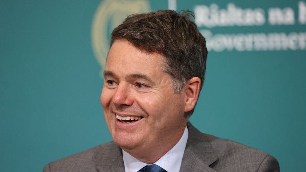 Minister for Finance Paschal Donohoe welcomed strong recovery in domestic economic activity. Photograph: Nick Bradshaw