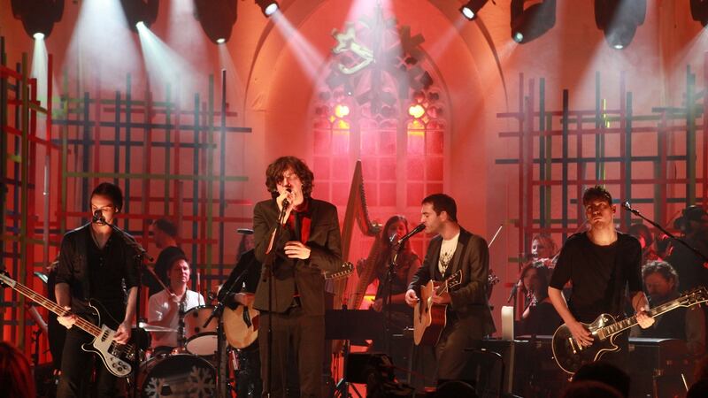 Snow Patrol in St James’s Church in Dingle.