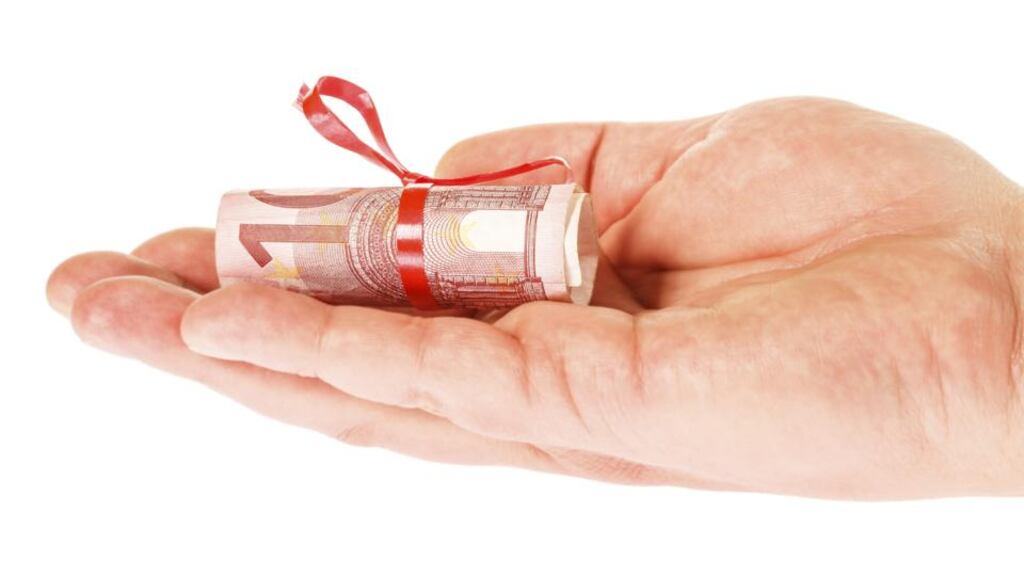 Anyone can gift another person €3,000 per annum without tax being applicable