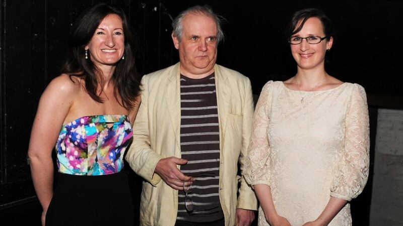 Sarah Davis-Goff and Lisa Coen of Tramp Press with Pat McCabe at the launch of Dubliners 100: Tramp and the James Joyce Centre have organised A Feast of Epiphanies, relaxed evening events that give audience members the chance to sit down to high tea with writers and discuss the works of Joyce. Davis-Goff says: “Nobody is on a podium around the dinner table. Anne Enright said in a recent interview that there’s no VIP room in the arts here. That’s such a wonderful way to phrase it; Ireland is a great place to try out an idea like this.”