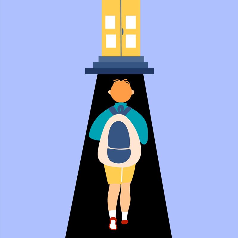 Psychotherapist Colman Noctor says the experience of two years of lockdowns has made returning to school harder for some children. Image: Anna Drozdova/Editable Vector