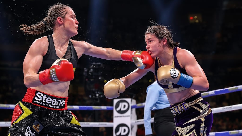 Delfine Persoon is to lodge a complaint after her controversial defeat to Katie Taylor in New York. Photograph: Tom Hogan/Inpho