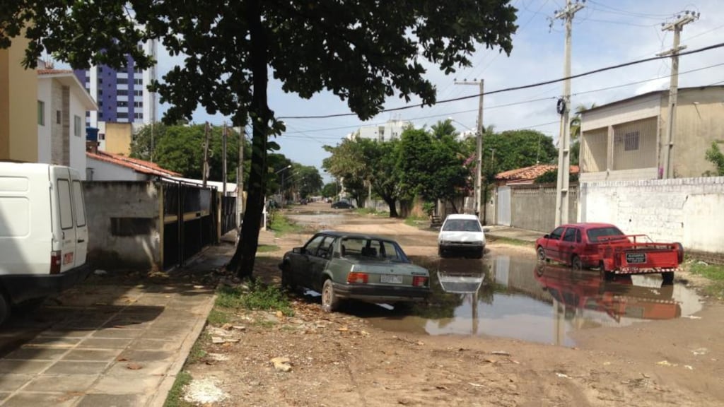 The street outside the office of the property company co-owned by Irish solicitor and his wife Bríd Murphy in Recife, Brazil. Photograph: Ruadhán Mac Cormaic.