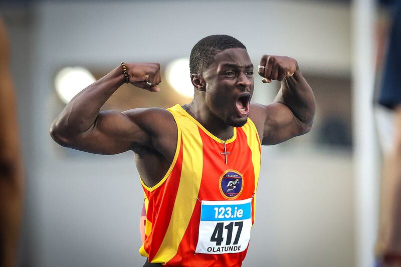 Israel Olatunde will compete in the World Indoor Championships. Photograph: Bryan Keane/Inpho