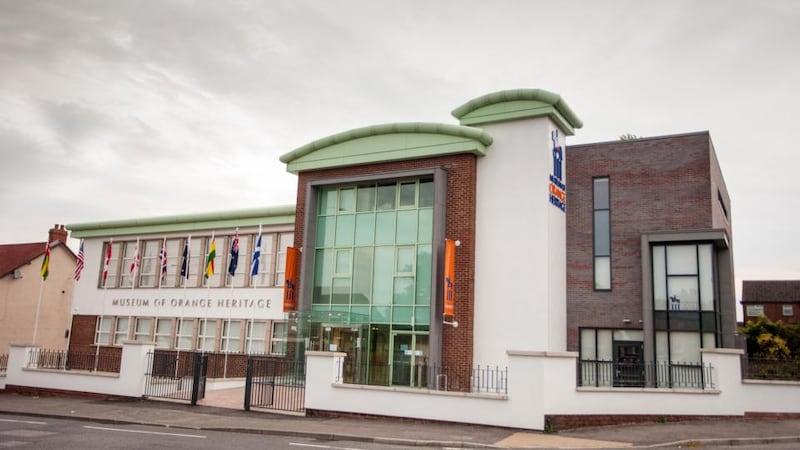 The museum’s base, at Orange Order HQ, in east Belfast. Photograph: Graham Curry