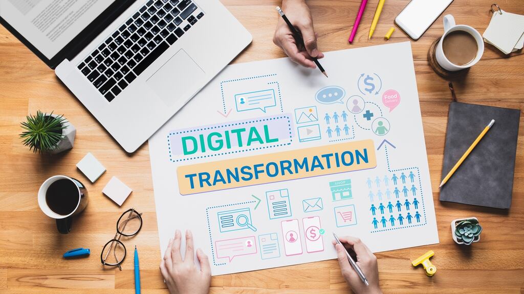 More than three quarters of business leaders believe investment into their company’s digital transformation since the start of the pandemic will have a lasting positive impact on their organisation. Photograph: iStock