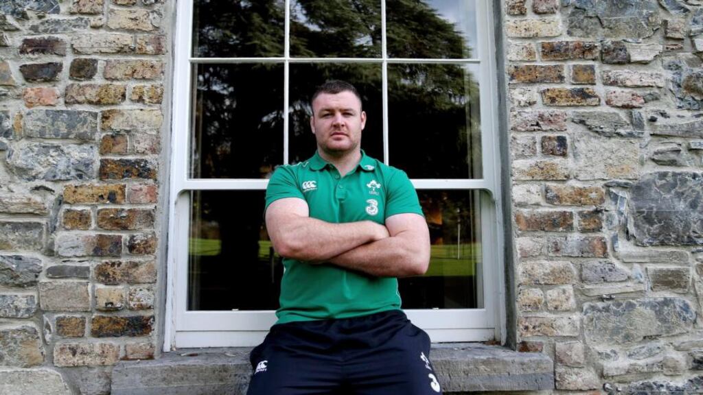 Ireland and Munster prop Dave Kilcoyne pictured at Carton House ahead of Saturday’s Test match against South Africa. Photograph: Dan Sheridan/Inpho