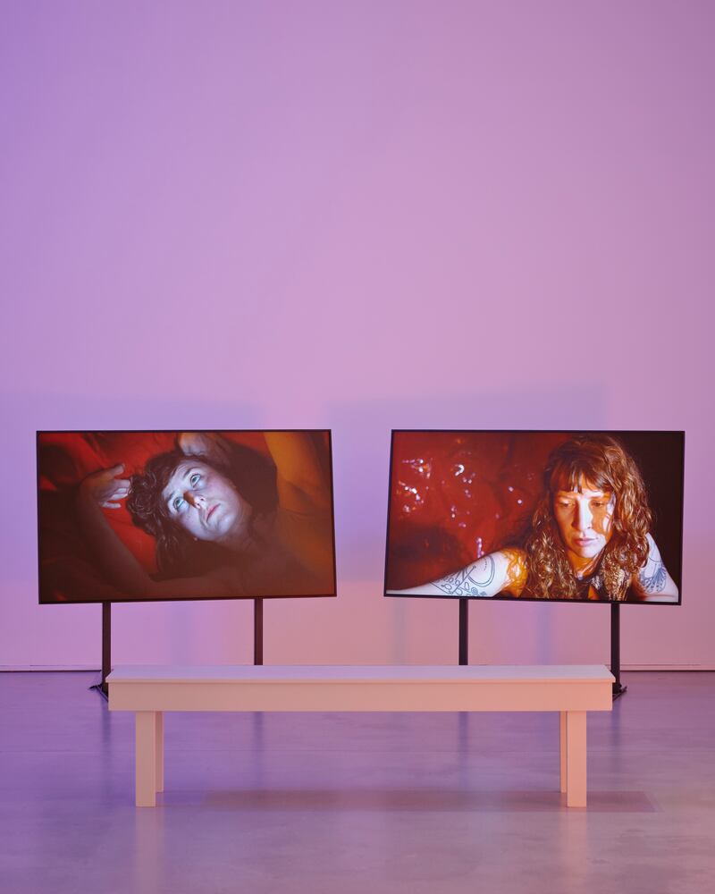 All at Once Collapsing Together features photography, text and, of course, an immersive two-screen exhibition film.