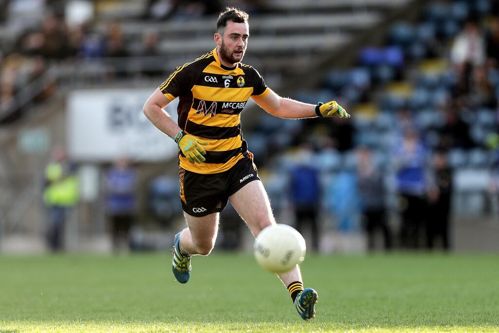 Conor Rehill was man of the match in Crosserlough's victory over Ramor United in the Cavan SFC Final. Photograph: Laszlo Geczo/Inpho