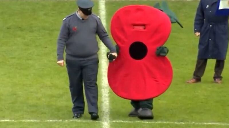 No doubting this person’s commitment to wearing the poppy
