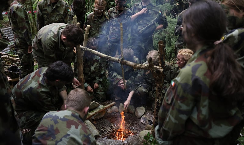 From a spark to a flame. Photograph: Dara Mac Dónaill