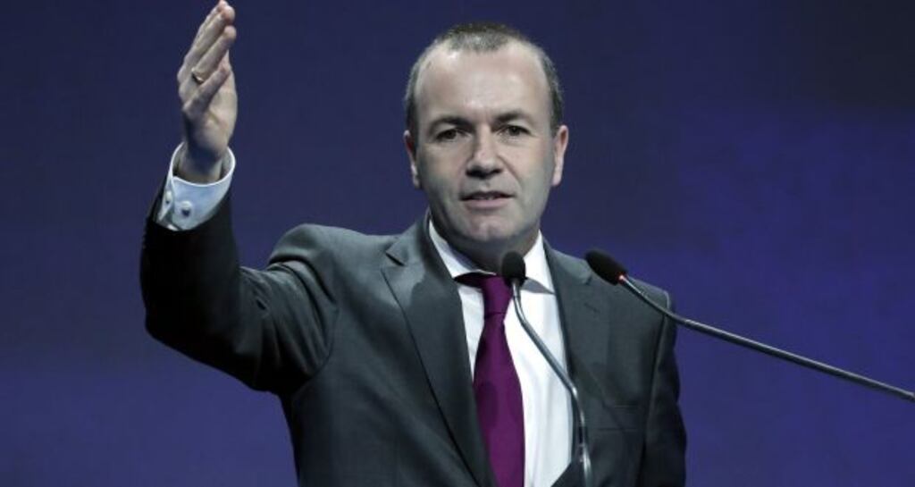 Manfred Weber: Irish sources suggest French president Emmanuel Macron’s opposition will block his attempt to become the next European Commission president. Photograph: Robert Ghement/EPA