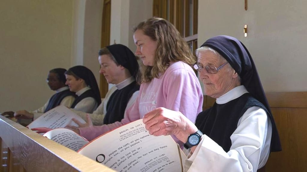 Trainee nun: Emma Brady, Glencairn Abbey postulant. Photograph: Valerie O’Sullivan