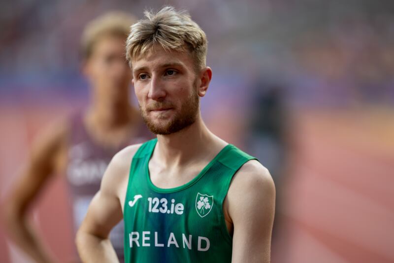 Nick Griggs ran himself within a few strides of winning in Turin last year, only to stumble just short of the line. He finished one second shy of gold. Photograph: Morgan Treacy/Inpho