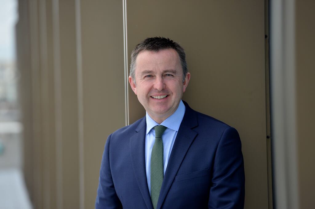 Brian Hayes, chief executive of Banking and Payments Federation of Ireland, has taken up an advisory role with Hanover Communications. Photograph: Alan Betson
