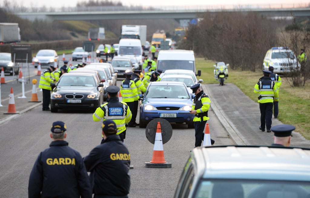 Gardaí have carried out over 100,000 checkpoints this year, averaging 300 daily. Photograph: Eric Luke / The Irish Times