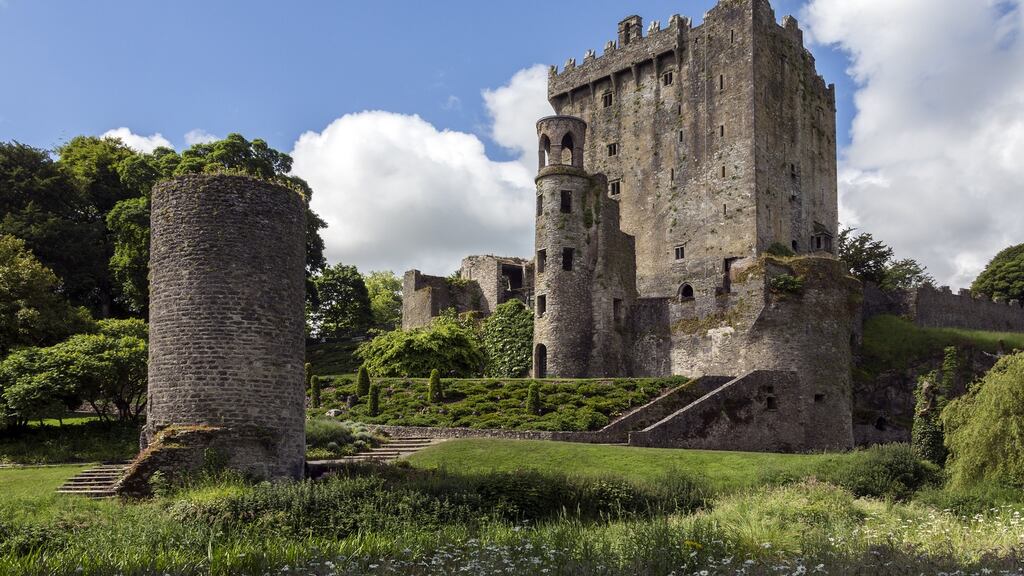 Blarney Castle: A medieval stronghold in Blarney, near Cork, Ireland dates from before 1200.