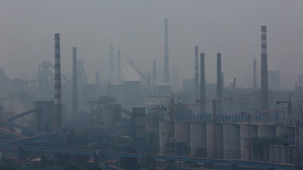 UK industrial production fell 0.4 per cent in the first quarter. Photograph: Reuters