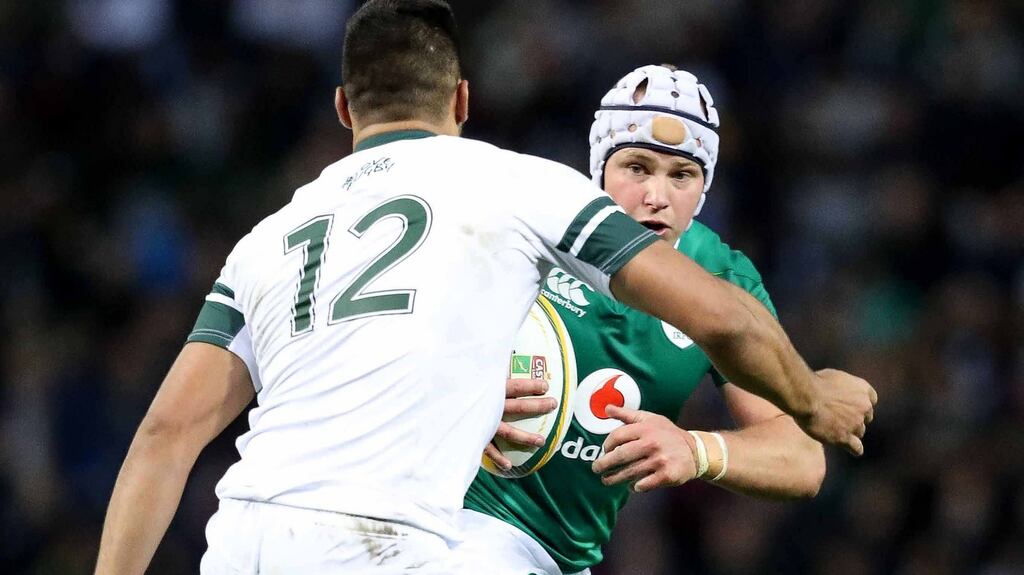 ‘Despite being uncapped for two years, Marshall was so clearly ready to play a Test match in South Africa’ Photograph: Billy Stickland/Inpho