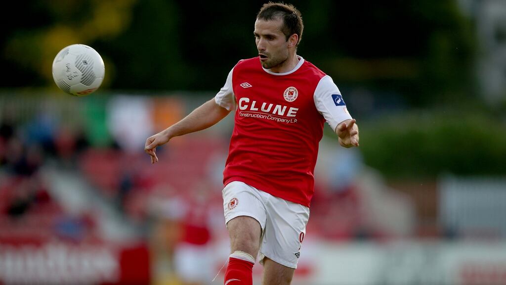 Christy Fagan was on the scoresheet for St Patrick’s Athletic in their victory over Longford Town. Photograph: Inpho