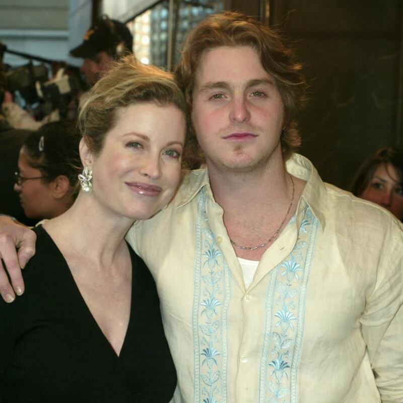 Cameron Douglas with his mother, Diandra Douglas, in 2003. Photograph: Jim Spellman/WireImage/Getty