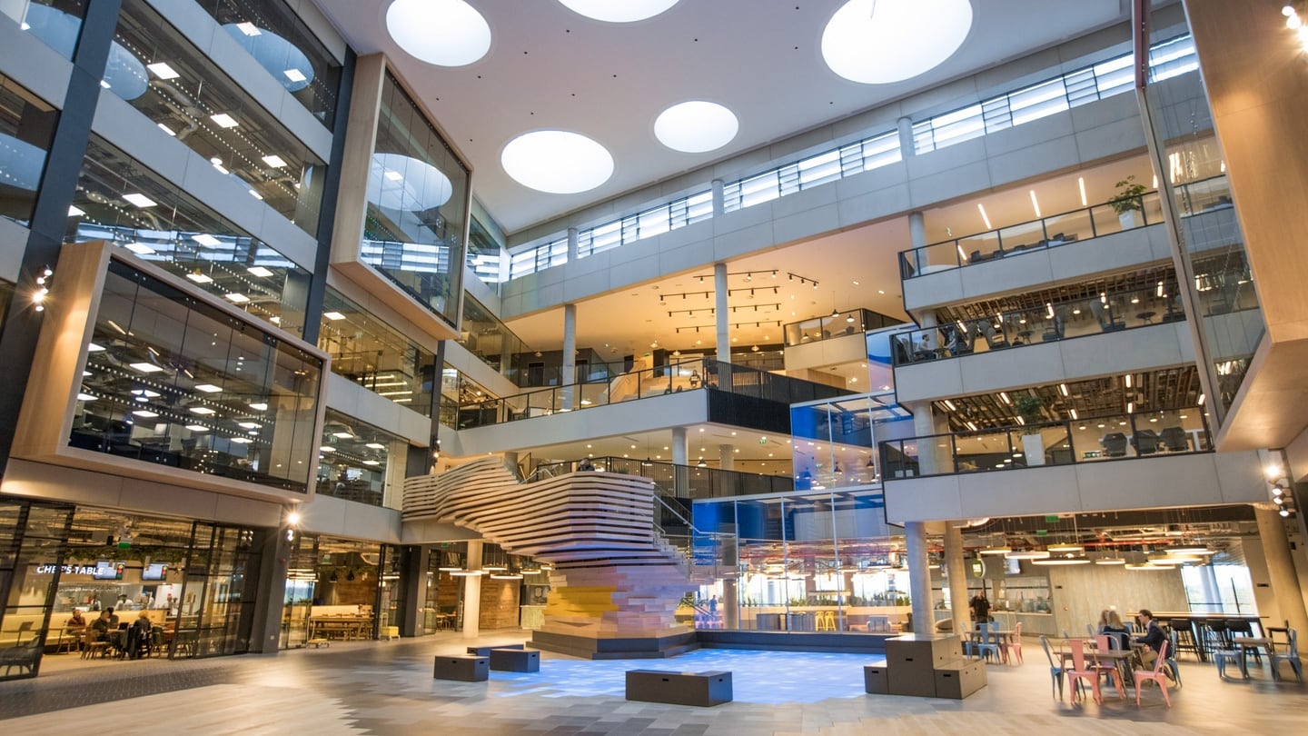 The 34,000 square metre campus has cost the company €134 million, and will house close to 2,000 staff in Leopardstown, Co Dublin.