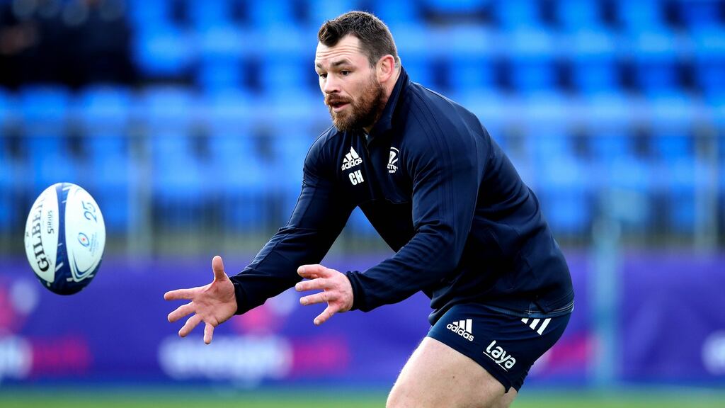 Cian Healy on Leinster’s returning internationals: ‘We came in to train first. We didn’t come in just to jump into a position. We had to work into game minutes and that was the pressure that was there.’ Photograph: Ryan Byrne/Inpho