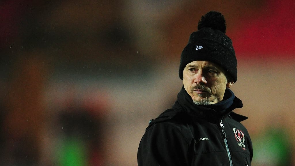 Ulster’s Director of Rugby Les Kiss has made four changes for their Champions Cup clash with Exeter Chiefs. Photo: Kevin Barnes/Inpho