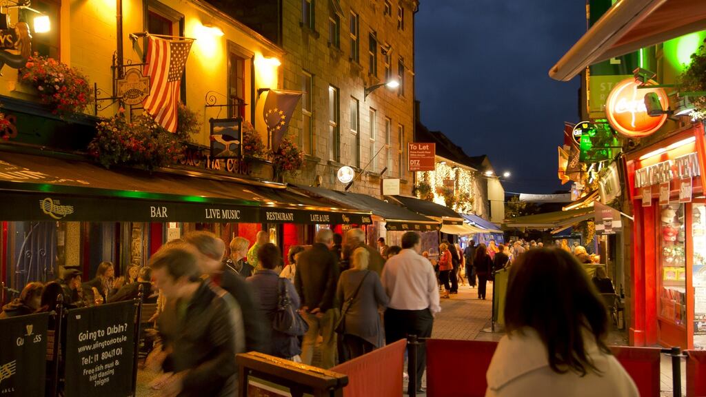 Galway. ‘As we strolled through the thronged Christmas markets, soaking up the seasonal atmosphere – and the festive punch – there were, admittedly, moments of panic.’ Photograph: iStock